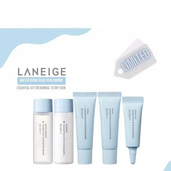 LANEIGE Water Bank Blue Hyaluronic 5 Step Essential Kit - Picture 1 of 6